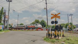 PERLINTASAN 3 PALANG UJUNG TIMUR JATENG | Perlintasan Kereta Api Jalan Aryo Jipang, Cepu, Kab. Blora