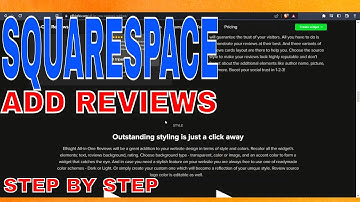 ✅ How To Add Reviews To Squarespace Website 🔴