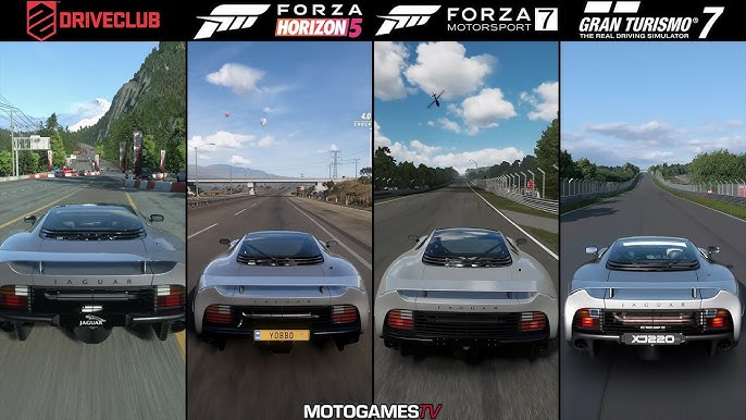 Forza 7 vs. Gran Turismo Sport vs. Project CARS 2 vs. DriveClub