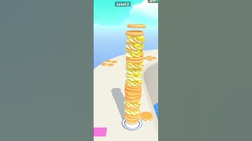 🔴Pancake Run gameplay level 2 completed #pancakerun3d  #androidgames  #shorts