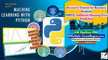 How to model Multiple Linear Regression| California Housing Price Prediction Part2| Easy Tutorial