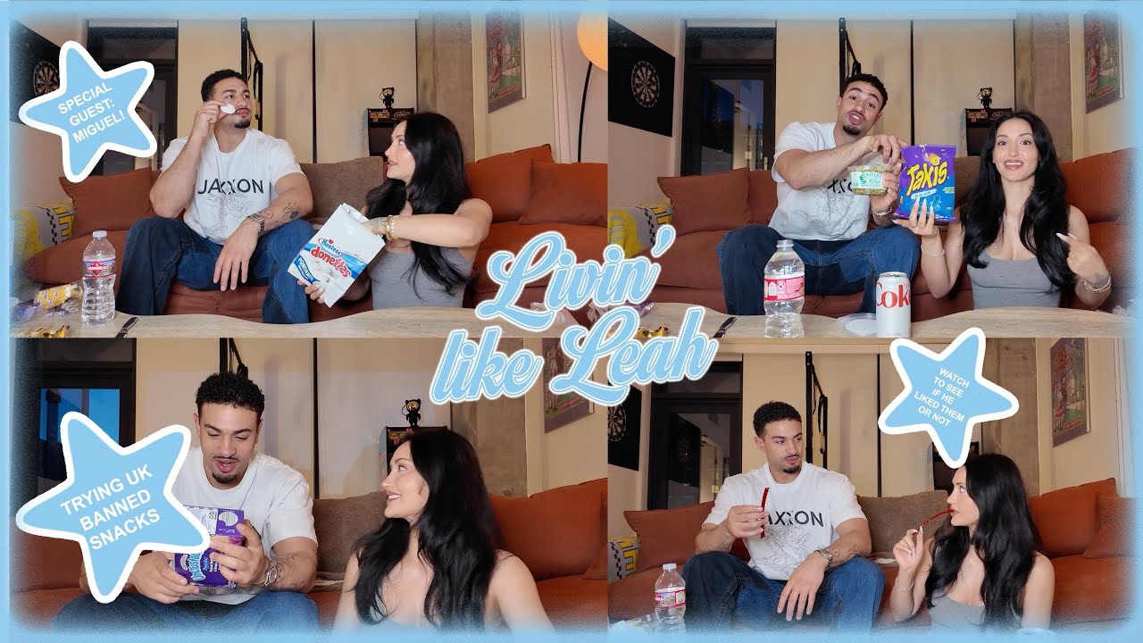 having my UK boyfriend try American snacks **some are banned in the UK**