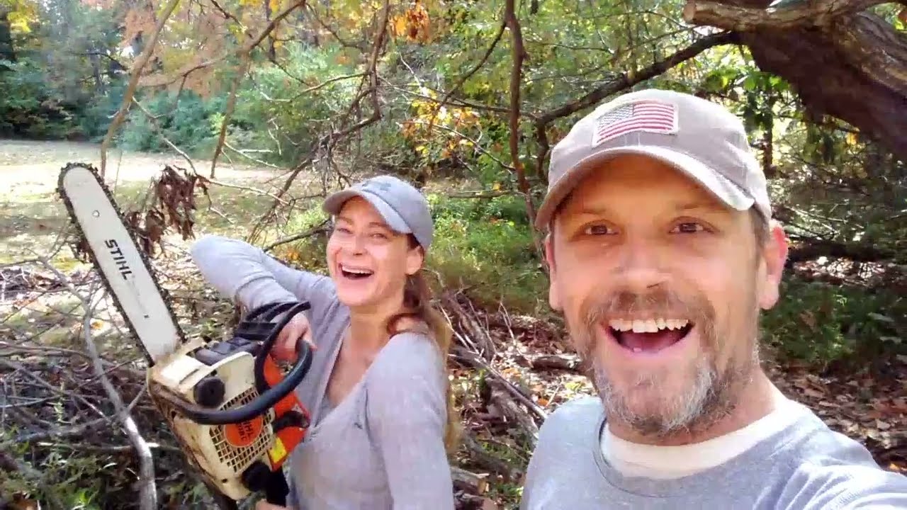 cutting-firewood-from-a-fallen-tree-youtube
