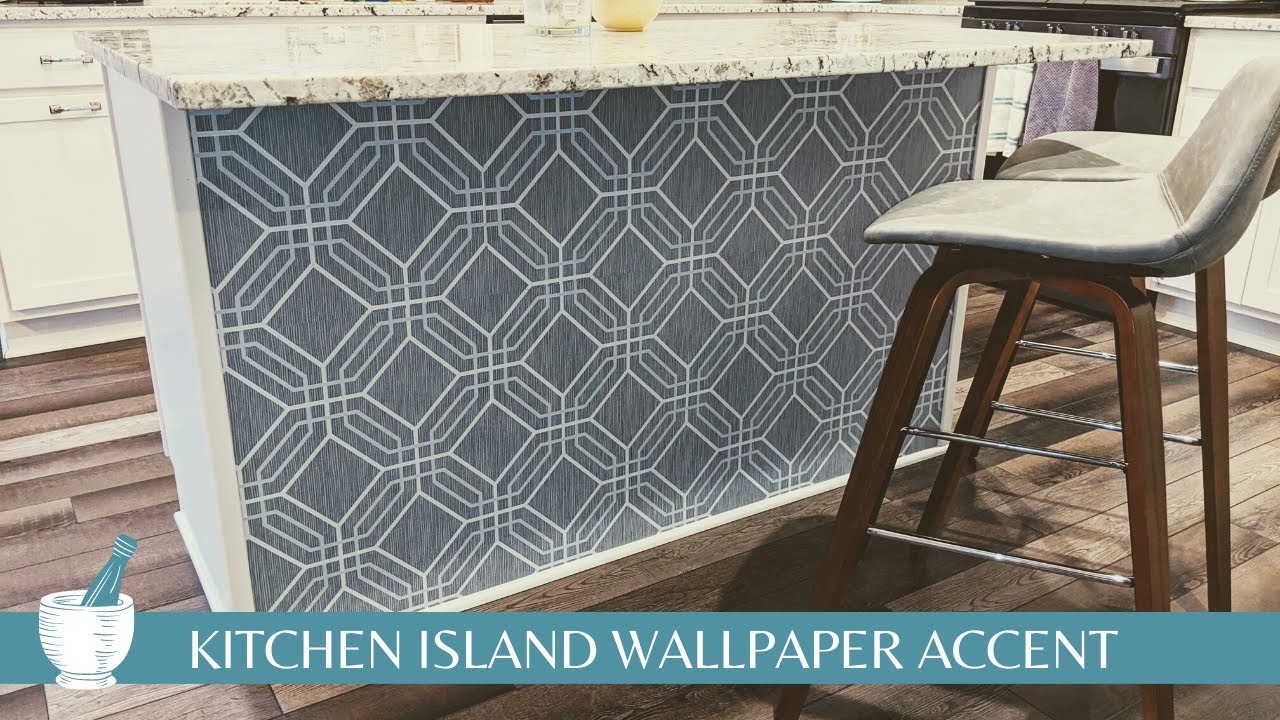 WallsNeedLove News and Ideas  Kitchen island makeover Wallpaper kitchen  island Kitchen wallpaper