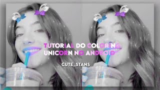TUTORIAL DO COLORING UNICORN NO ANDROID!! screenshot 5