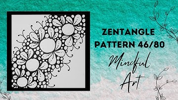 Zentangle Pattern 46/80 Mindful Art Easy #zentangle #zentangleart #zentanglepatterns #mindfulart