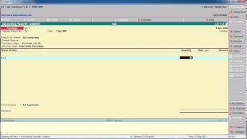 Learn Tally 9 in Hindi CST (Central Sale Tax) sky(t)