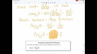 Calculus III - Unit 1 Section 3 - Vector Projection