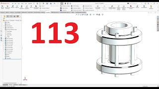 تمارين علي سوليدووركس 2024 || تمرين رقم 113- Solidworks Exercise 113