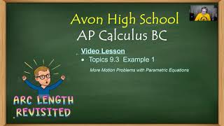 Avon High School - AP Calculus BC - Topic 9.3 - Example 1