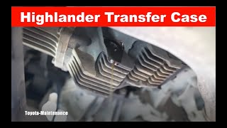 How to change transfer case fluid in Toyota Highlander