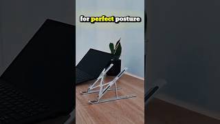 Stop Destroying Your Neck With Your Laptop #desksetup #laptopstand #ergonomics #posture