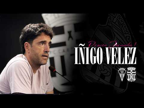 RDP | Rueda de prensa de Iñigo Vélez previa al #AlgecirasCartagena | J1