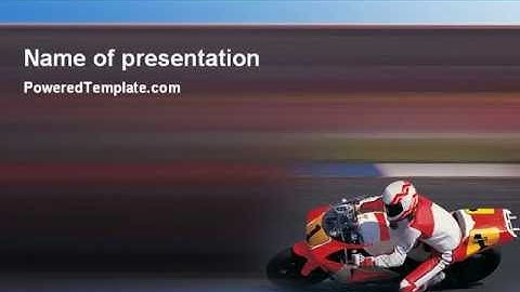 Super Bike PowerPoint Template by PoweredTemplate.com