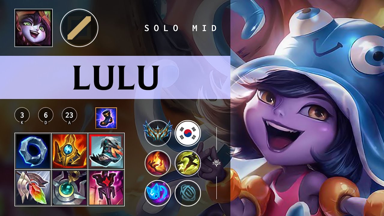 Lulu Mid vs Yasuo - KR Challenger Patch 26.02 - YouTube