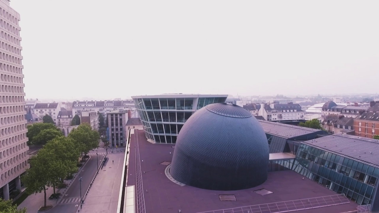 Rennes confiné vue du ciel