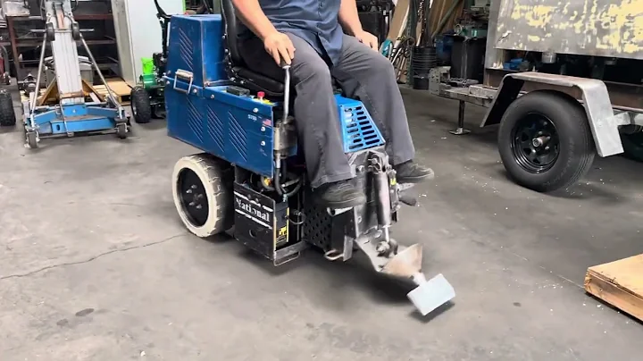 National Flooring 5700 Ride On Electric Battery Floor Carpet Tile Scraper Stripper