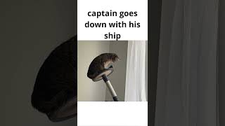 captain goes down with his ship #shorts
