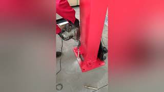 Two Post Lift Floor Type Double Column Lift 2 Post Base Plate Car Lift