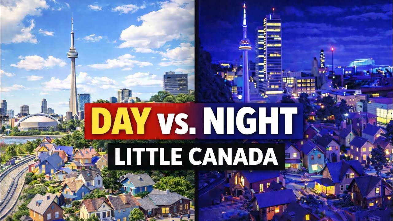 4K Маленькая Канада: прогулка по мини-миру: день и ночь 