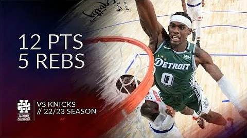 Jalen Duren 12 pts 5 rebs vs Knicks 22/23 season