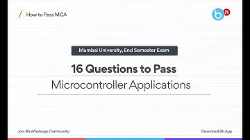 How to Pass/Score in =Microcontroller Applications (MCA) Sem-6 Electrical | Mumbai University