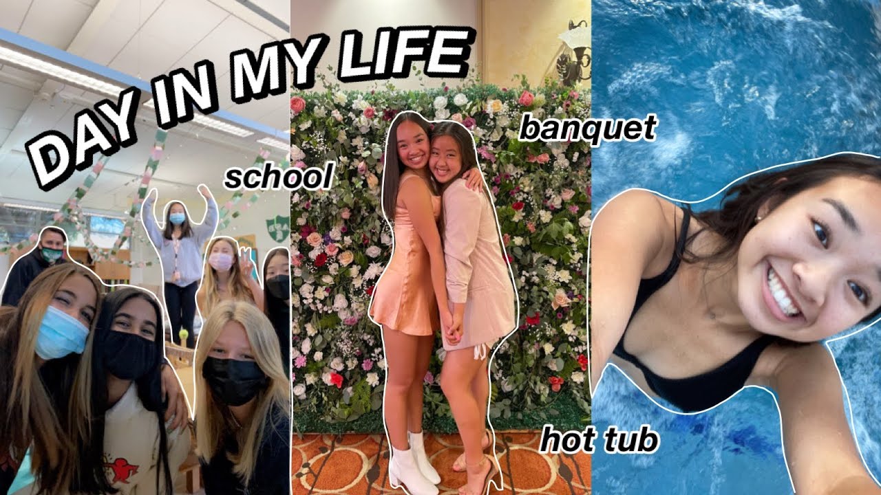 DAY IN MY LIFE | school, banquet, new hot tub! Nicole Laeno