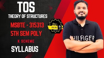 Syllabus | MSBTE | Theory of structure | SEM5 | TOS | K SCHEME |315313| CE/ CR/ CS/ LE