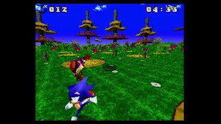 Sonic Xtreme Voxel version  running on Real Sega Saturn Hardware