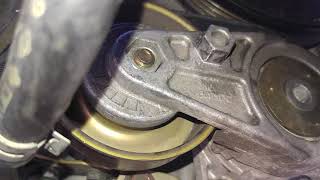 M45 2006 V8 POWER STEERING & SERPENTINE BELT LOCATION REPLACEMENT