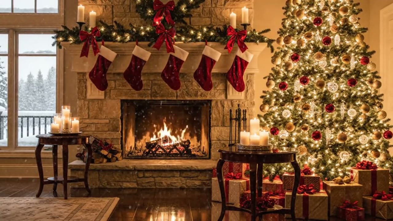 christmas ambience x jingle bell Remix 🔔 AD-FREE Cozy Music 2025