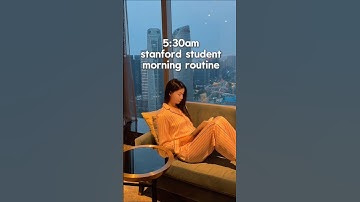 5:30AM Stanford Student Morning Routine ✨ #vlog #productivity #studywithme #studytips #college