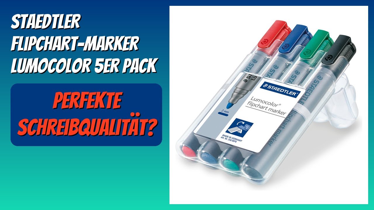 BEWERTUNG (2025): STAEDTLER Flipchart-Marker Lumocolor 5er Pack. Infos