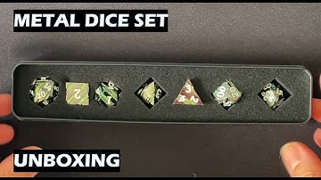 Unboxing Metal Dice Set
