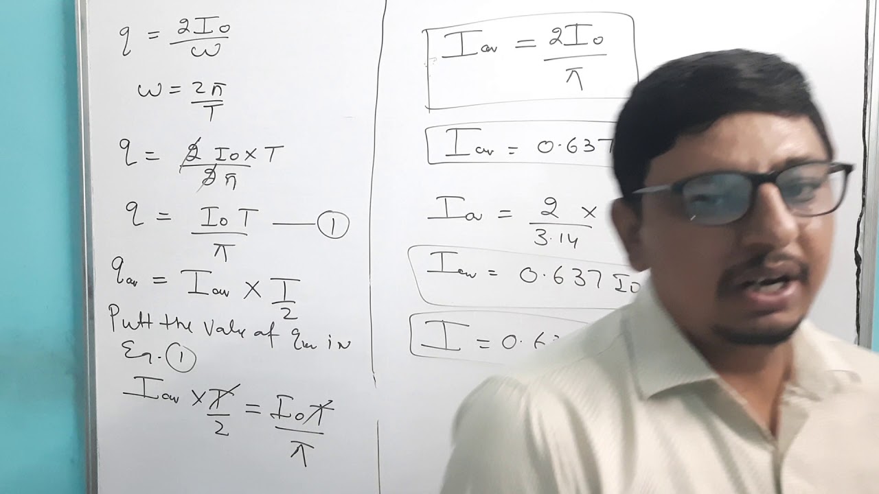 Mean value of alternating current and EMF - YouTube