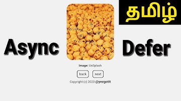 Async vs Defer: Understanding the Key Differences - Explained in Tamil