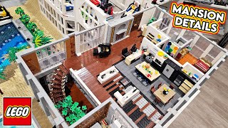 LEGO Mansion Update! Fireplace, Epic Doors, Reading Nook, Patio, Floors Tiled, & More!