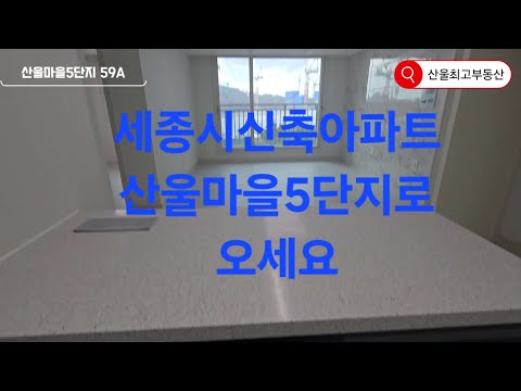 세종시산울마을5단지 59A 신축아파트 최고의 BRT정근성