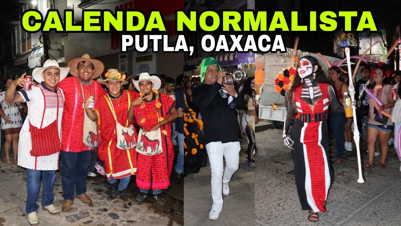 CALENDA NORMALISTA por el Día de Muertos en Putla Oaxaca