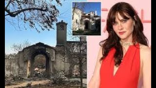 Zooey Deschanel shares shocking before and after photos of childhood home destroyed in LA fire