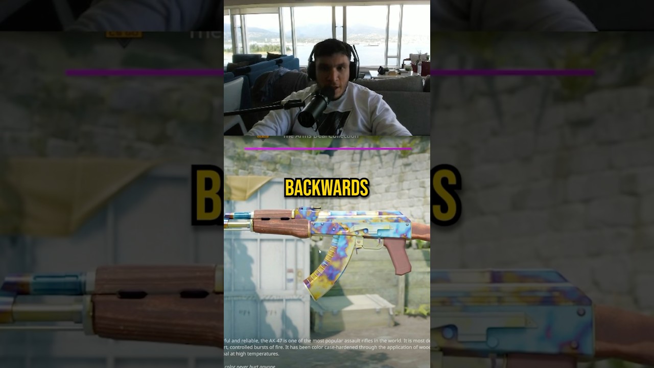 he got a REVERSE cs2 scar pattern