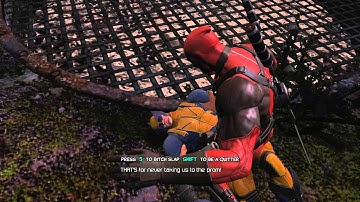 DeadPool slapping wolverine