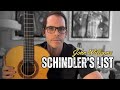 Schindlers list theme on classical guitar john williams