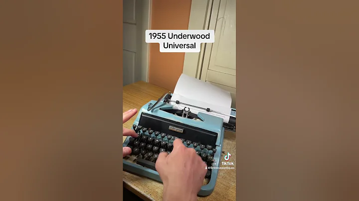 How to use all functions on a 1955 Underwood Universal vintage portable typewriter