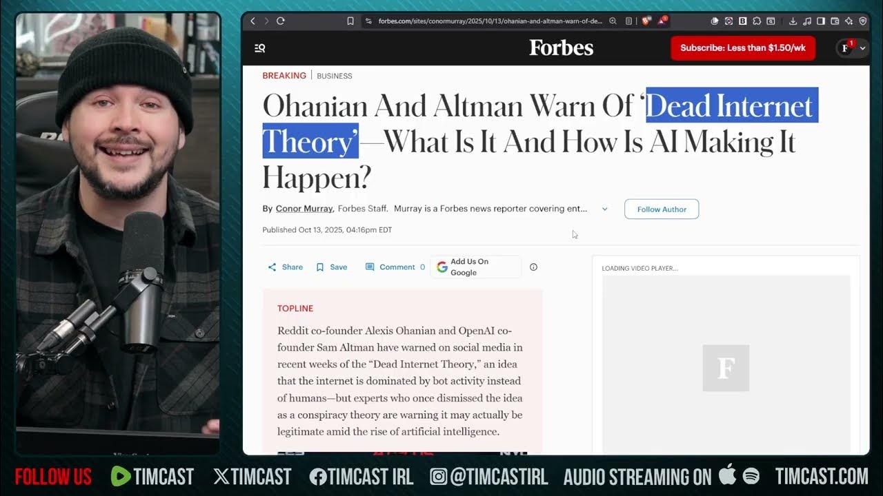 The Internet IS DEAD, AI Bots TOOK OVER But New ATTACK ON AI Will Destroy It | Tim Pool