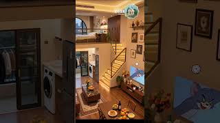Small Space Luxury &amp; Cozy Home Decor || Inside a Stylish Loft Apartment: Modern Design#shorts#viral