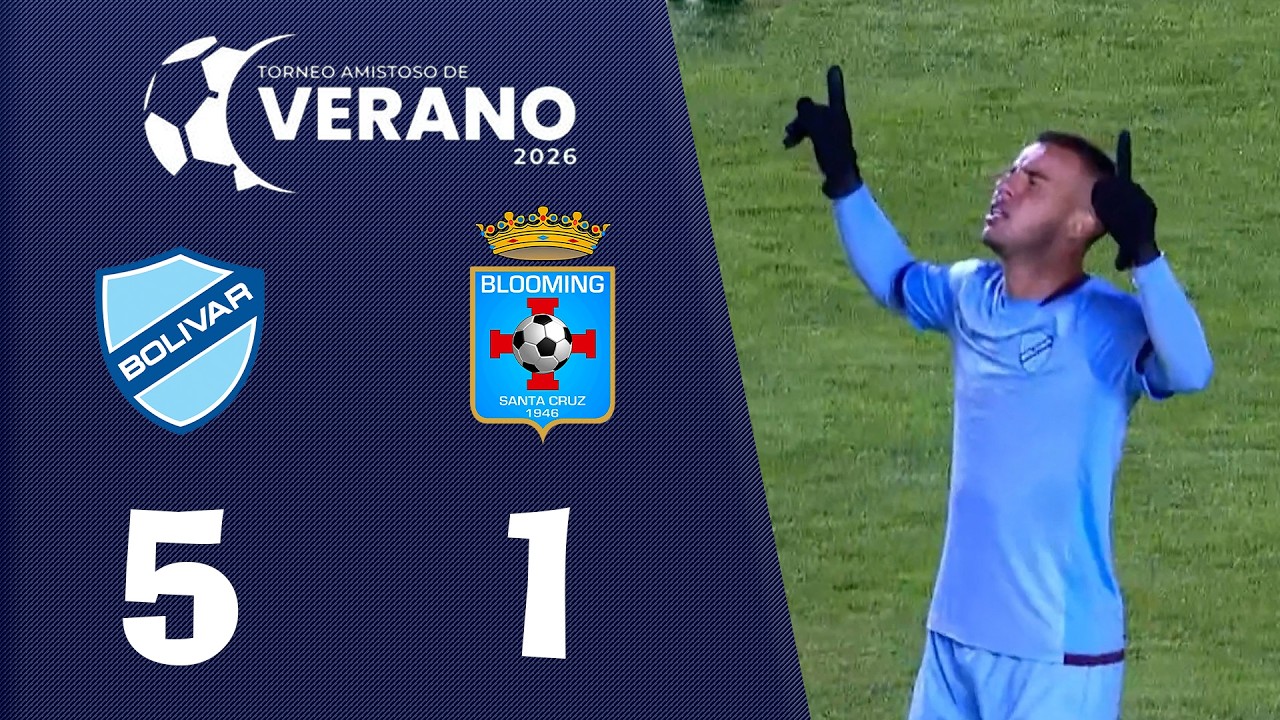 Goleada de la Academia Paceña - Bolivar 5 - Blooming 1 - Torneo Amistoso de Verano