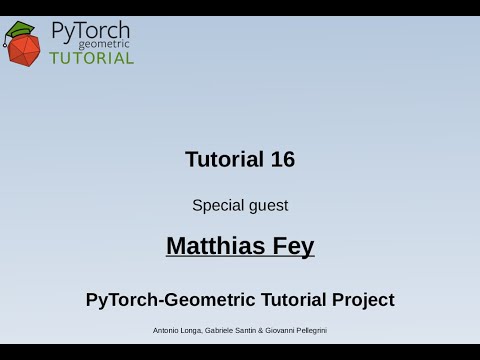 Pytorch Geometric tutorial: Special Guest: Matthias Fey