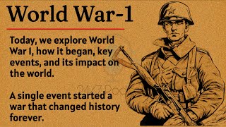 Why World War 1 Happened? || Learn English Through Story Level 3 🔥 || English Listening Practice ✅