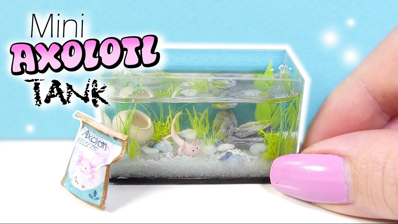 How To Miniature Aquarium Tutorial NO RESIN / DIY Mini Fish Tank